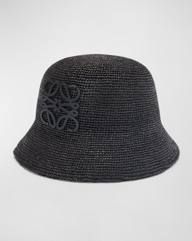Anagram Raffia Bucket Hat